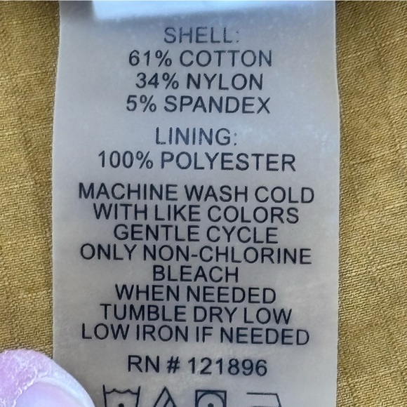 Title nine Womens Mustard Colored Long Sleeve Utility Romper Size MD - Picture 9 of 11